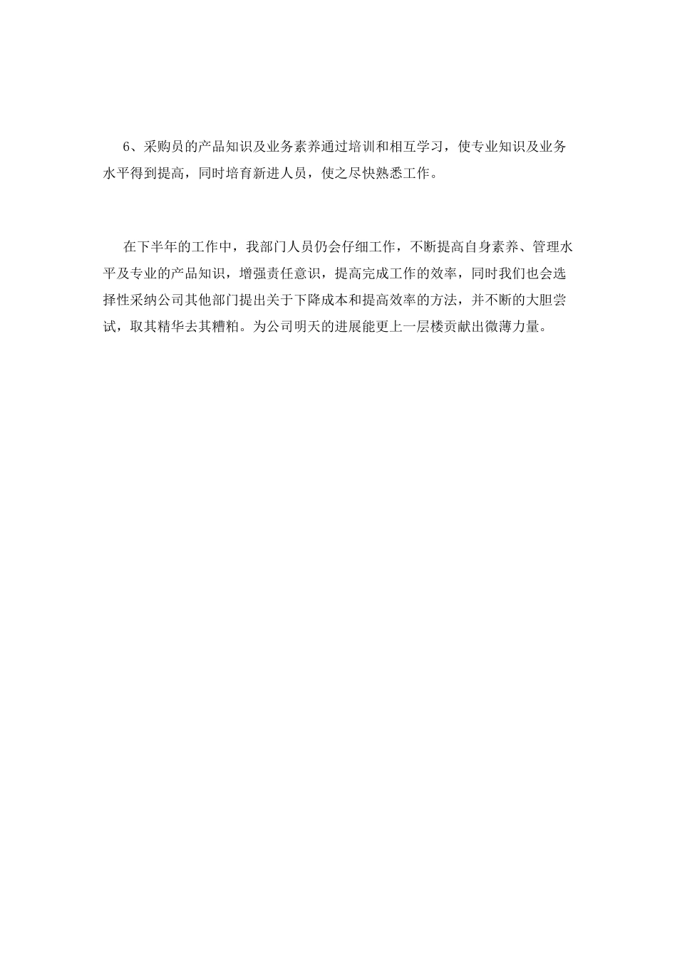 采购半年工作计划_第2页