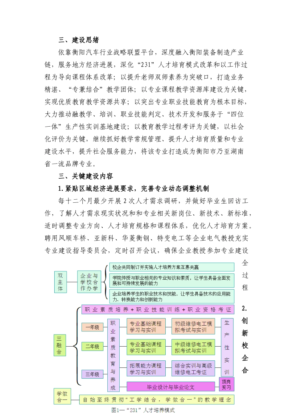 重点建设专业电气自动化专业建设专项方案_第3页