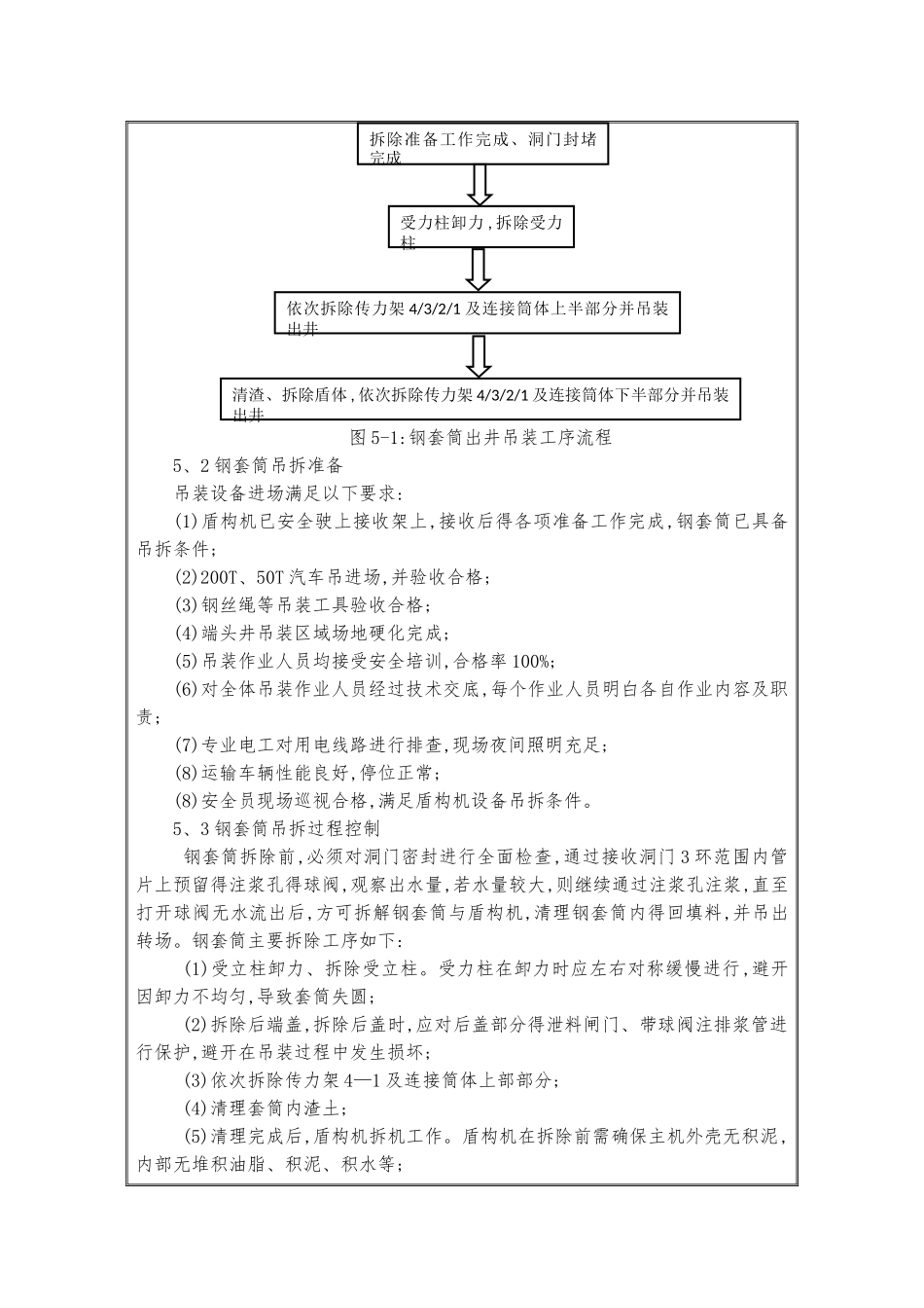 钢套筒拆除及吊装施工技术交底_第3页