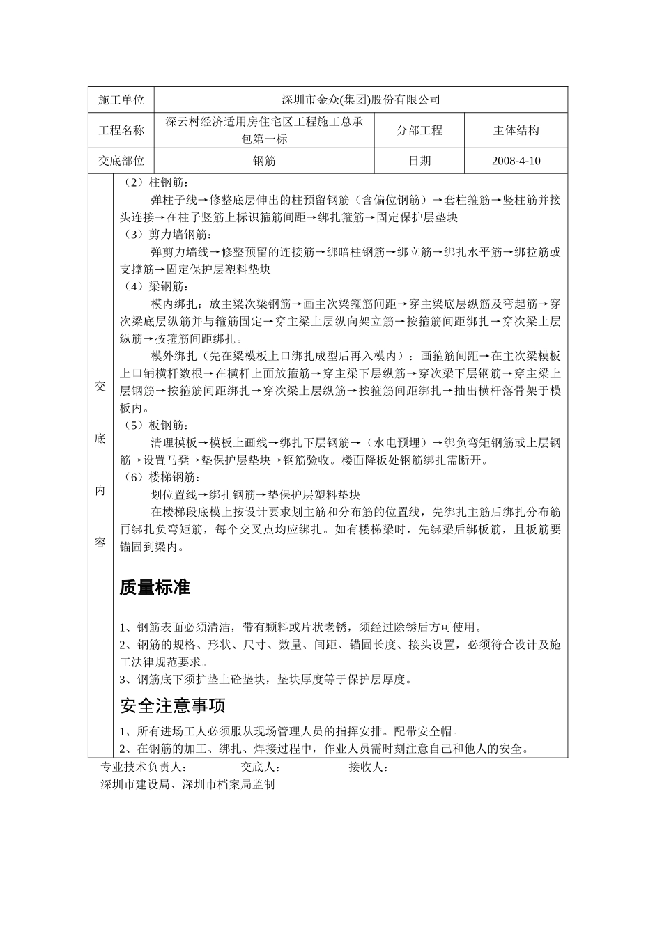 钢筋加工安装分项工程质量技术交底_第2页