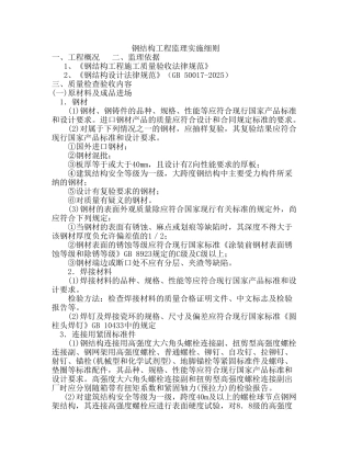 钢结构工程监理实施细则q