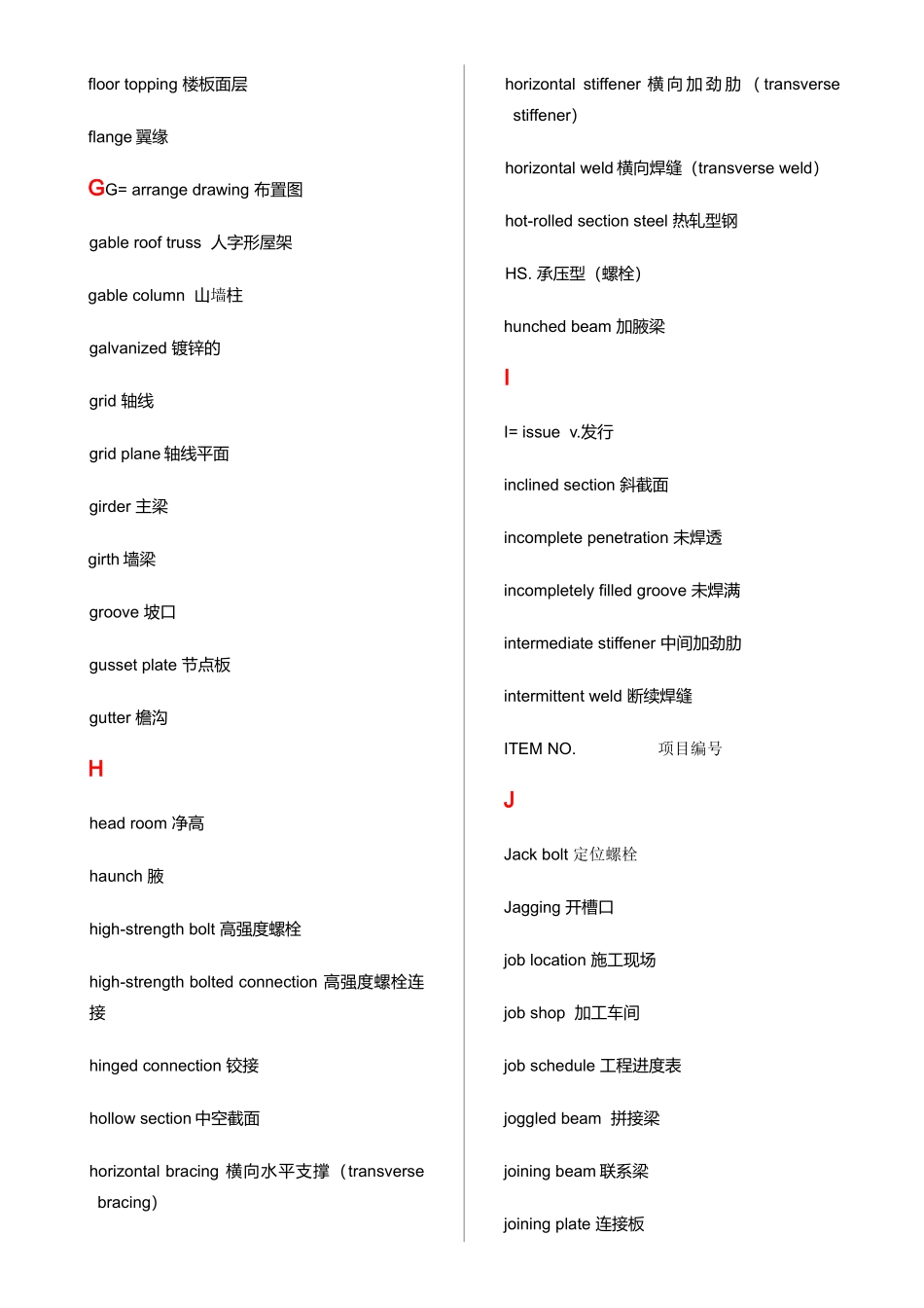 钢结构工程词汇_第3页