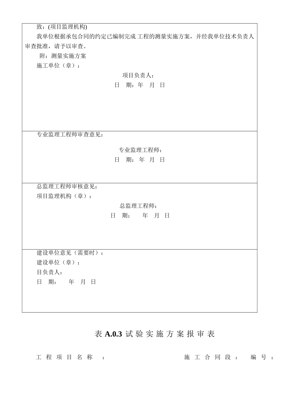 铁路项目资料管理规程表格TB10443-2010_第3页