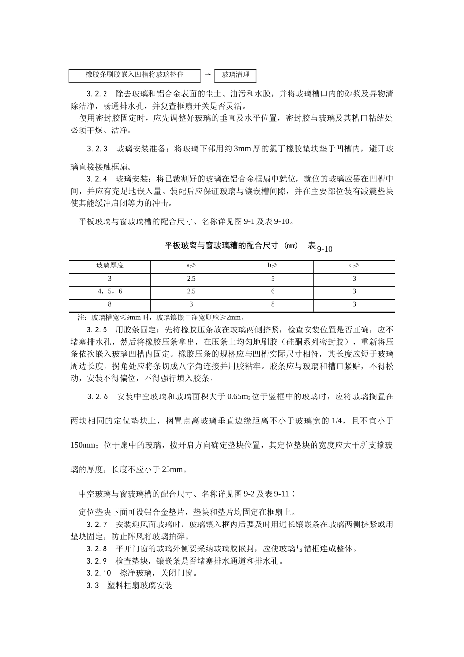 铝合金框扇及塑料框扇玻璃安装工艺_第2页