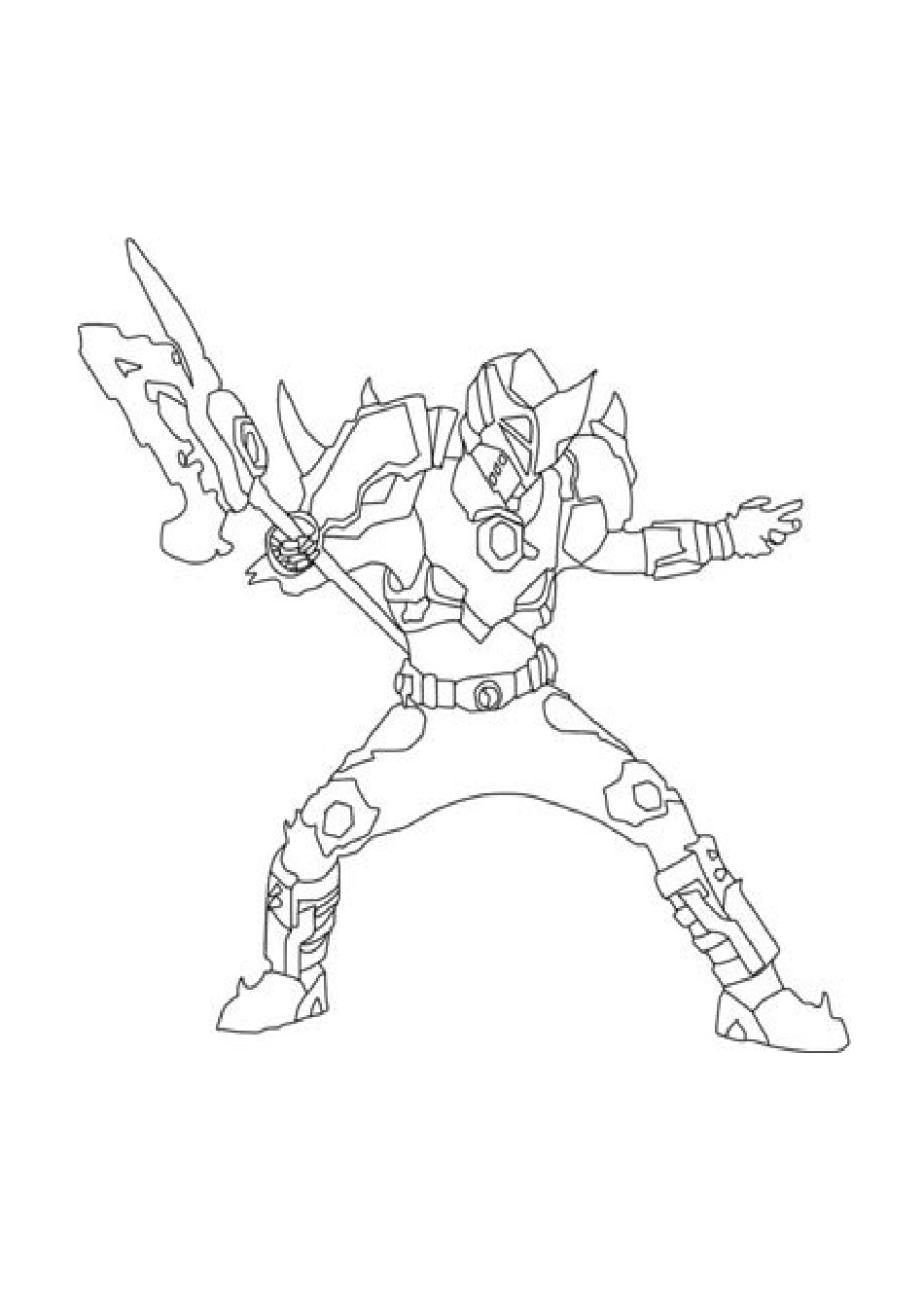 铠甲勇士简笔画_第3页