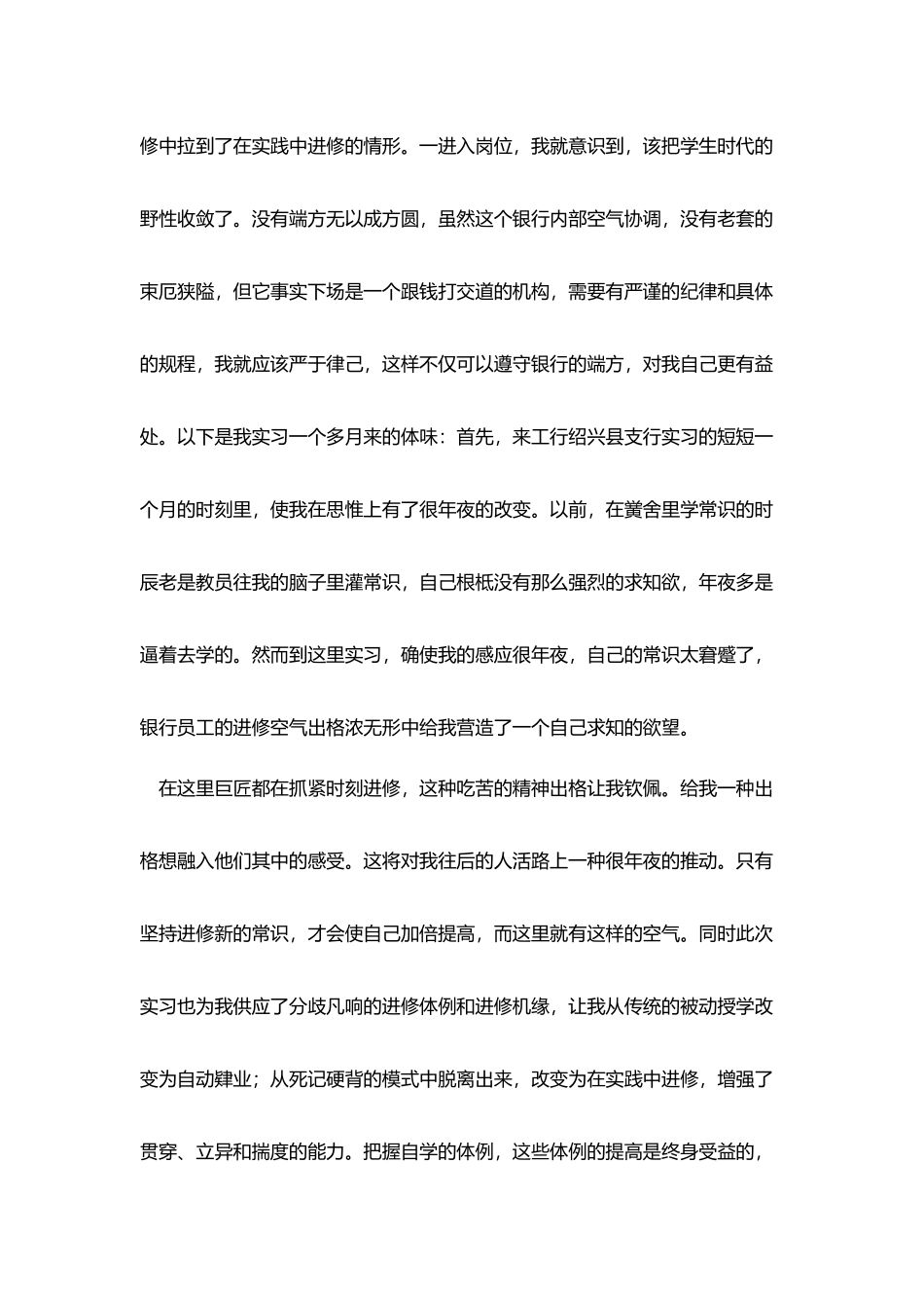 银行会计实习工作的个人总结范文_第2页
