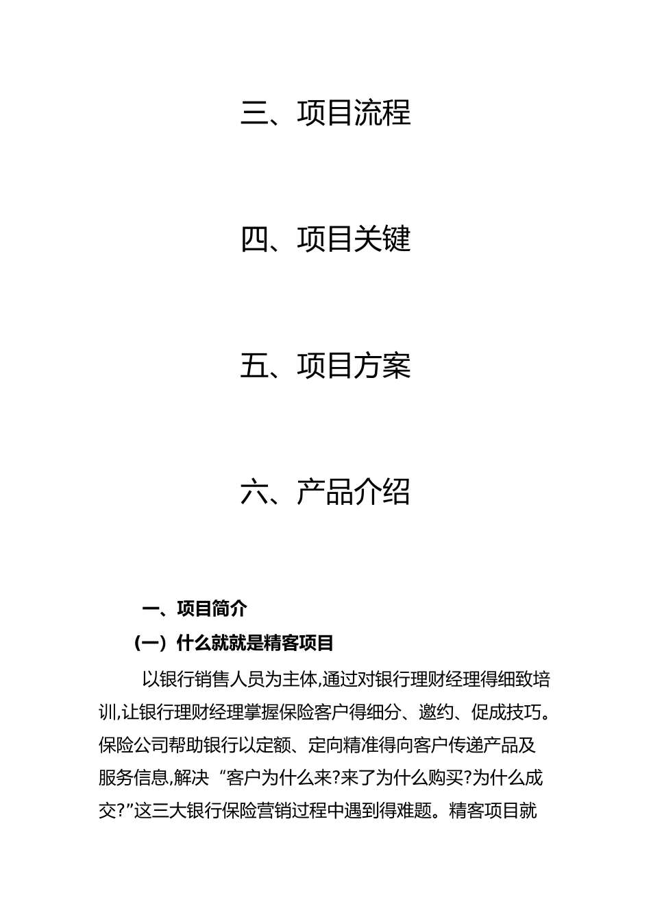 银行保险精品项目企划书_第2页
