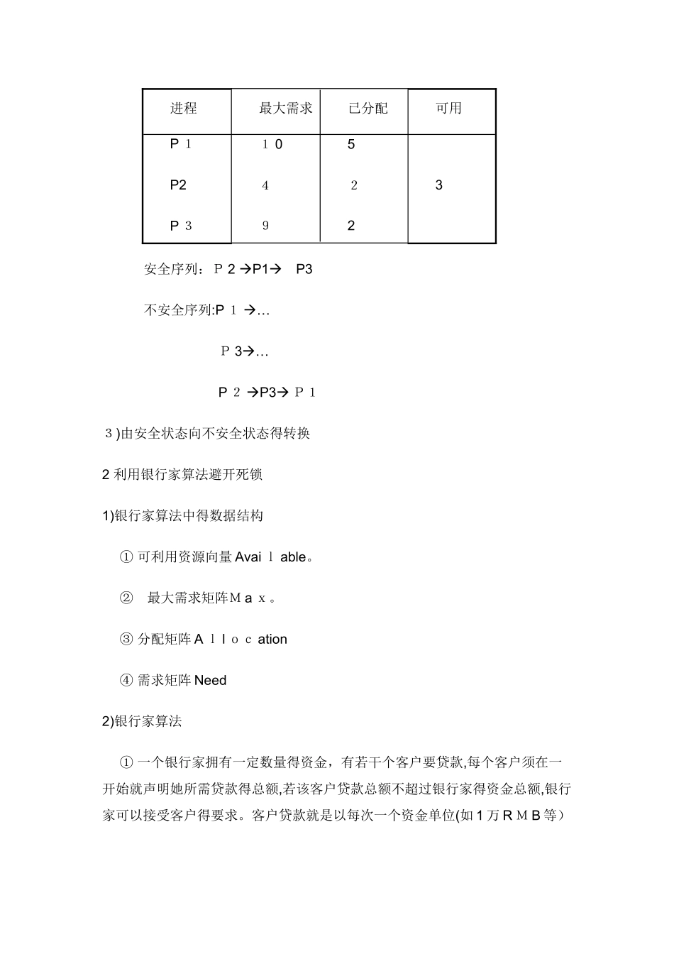 银行家算法课设_第2页