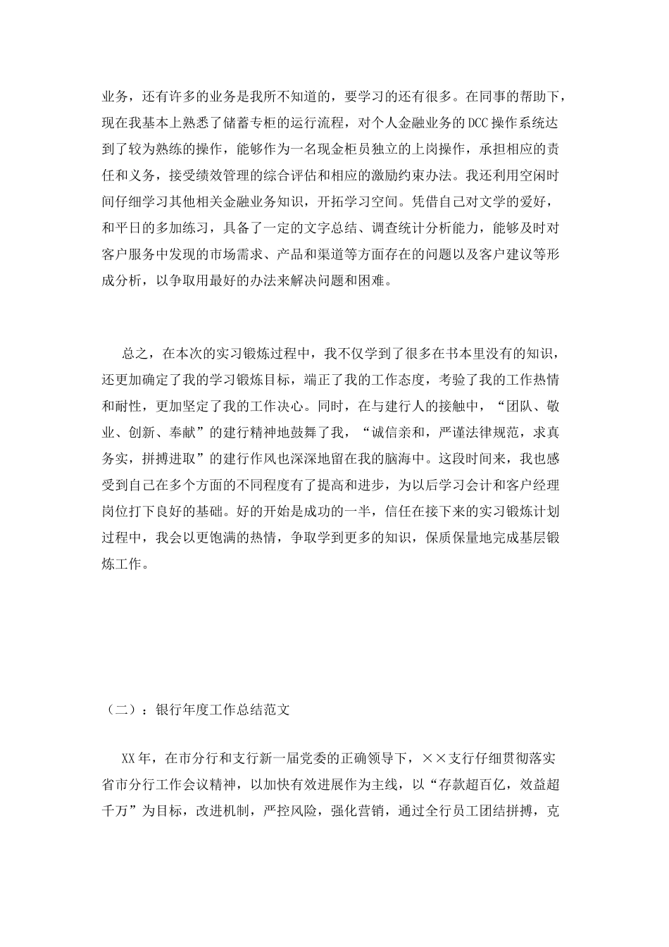银行年度工作总结范文_第2页
