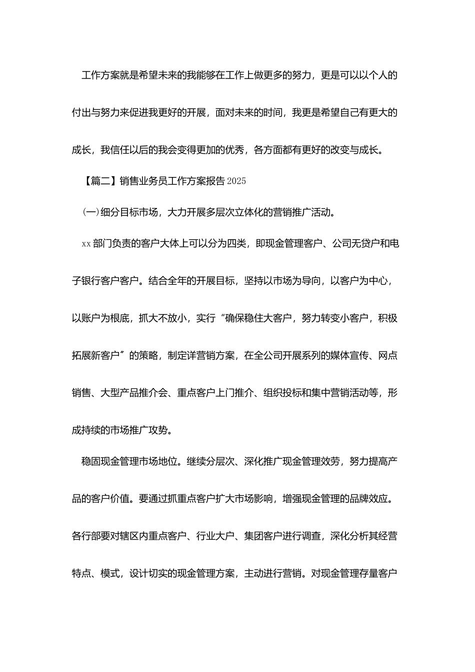 销售业务员工作计划报告2025_第3页