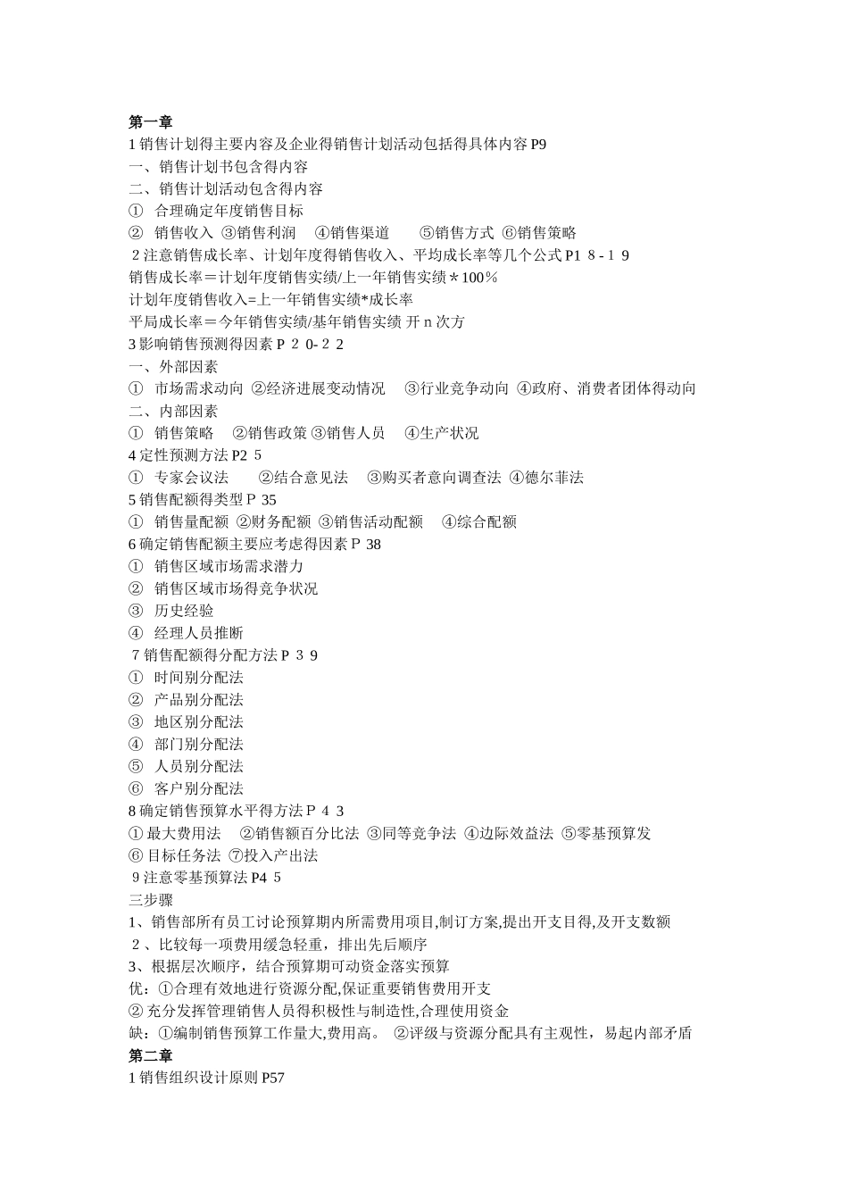 销售业务管理重点_第1页