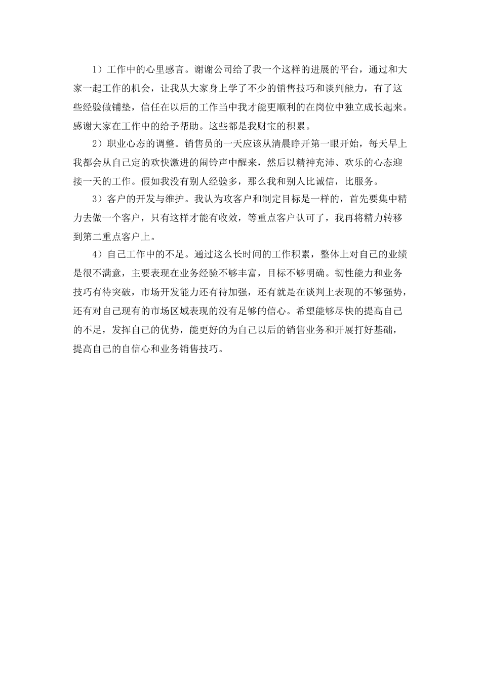 销售人员年终工作总结范文_第2页