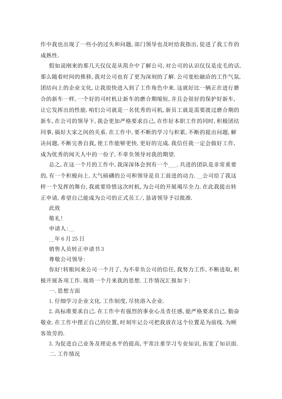 销售人员转正申请书范文_第2页