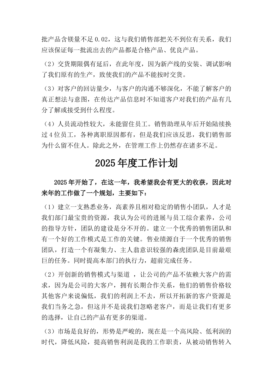 销售助理-年终总结_第2页