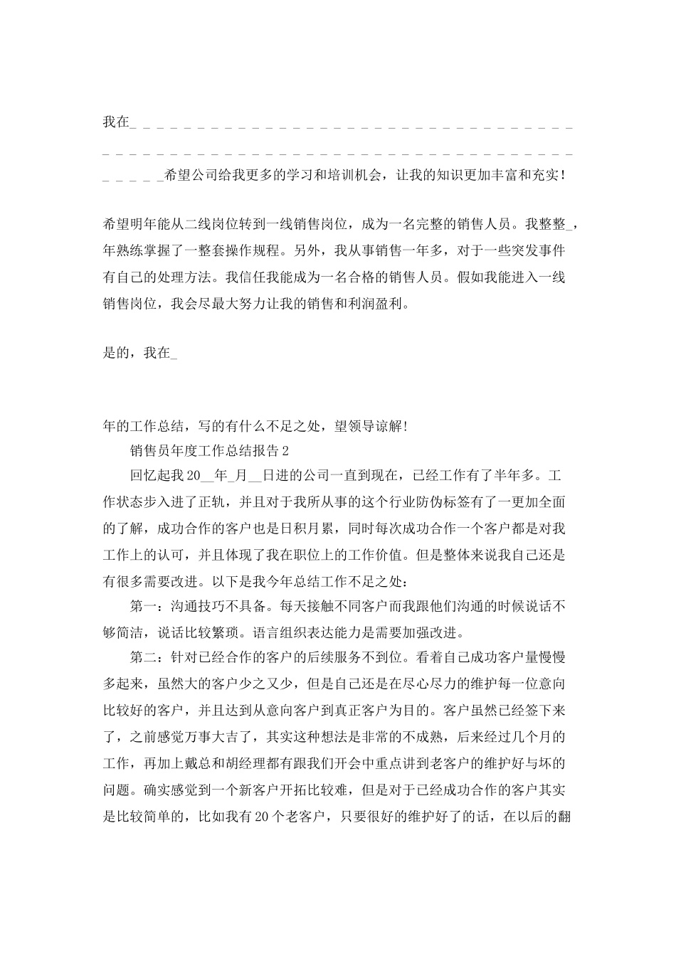 销售员年度工作总结报告_第3页