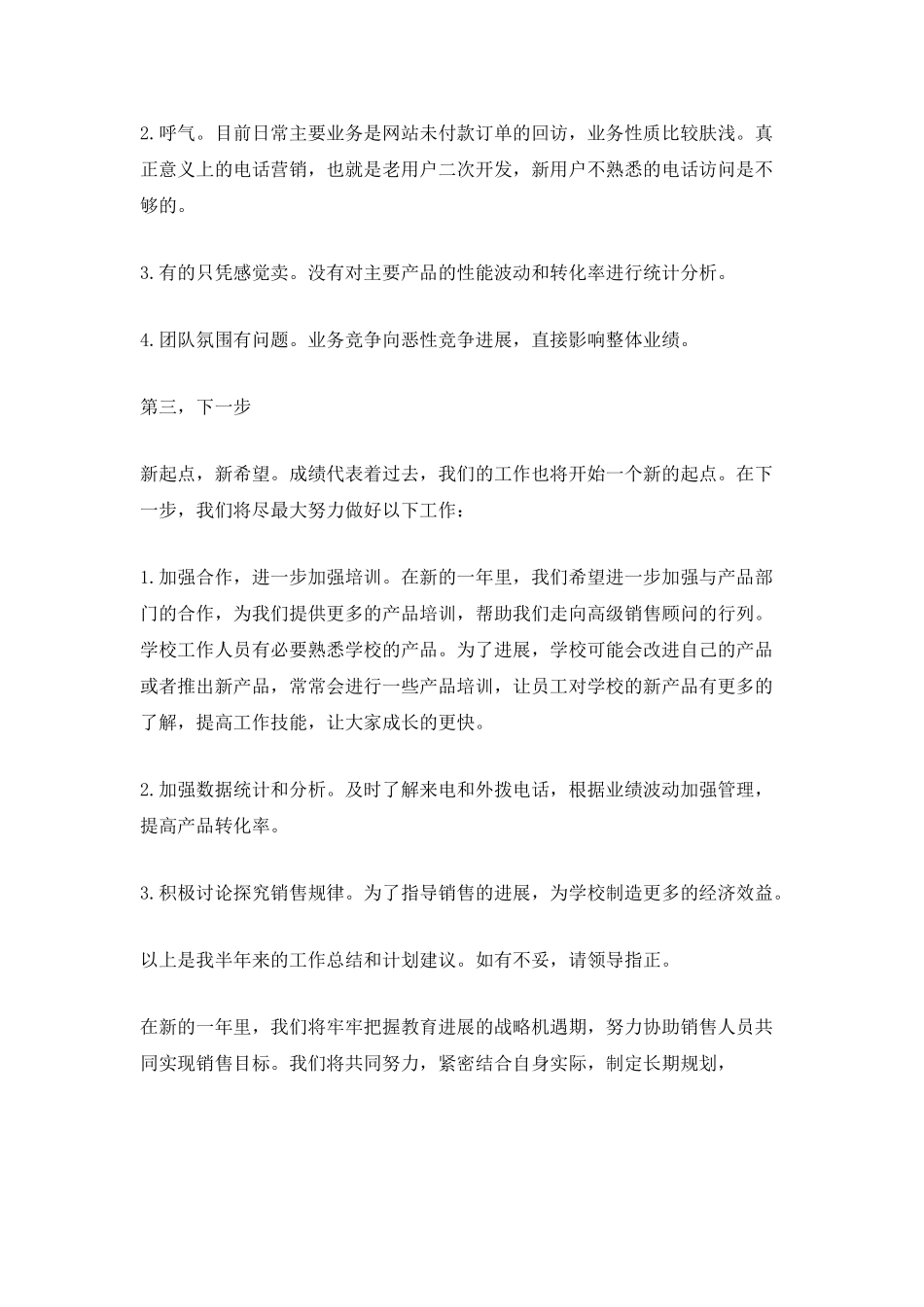 销售工作总结范文5篇_第3页