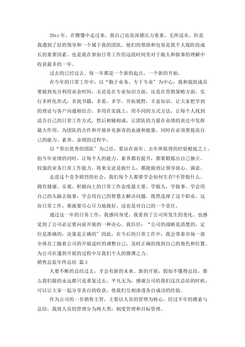 销售总监年终总结汇编8篇_第3页
