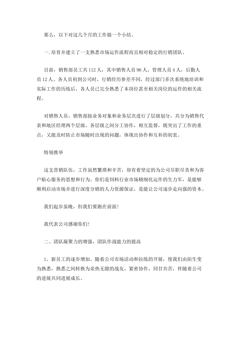 销售经理述职报告5000字_第3页