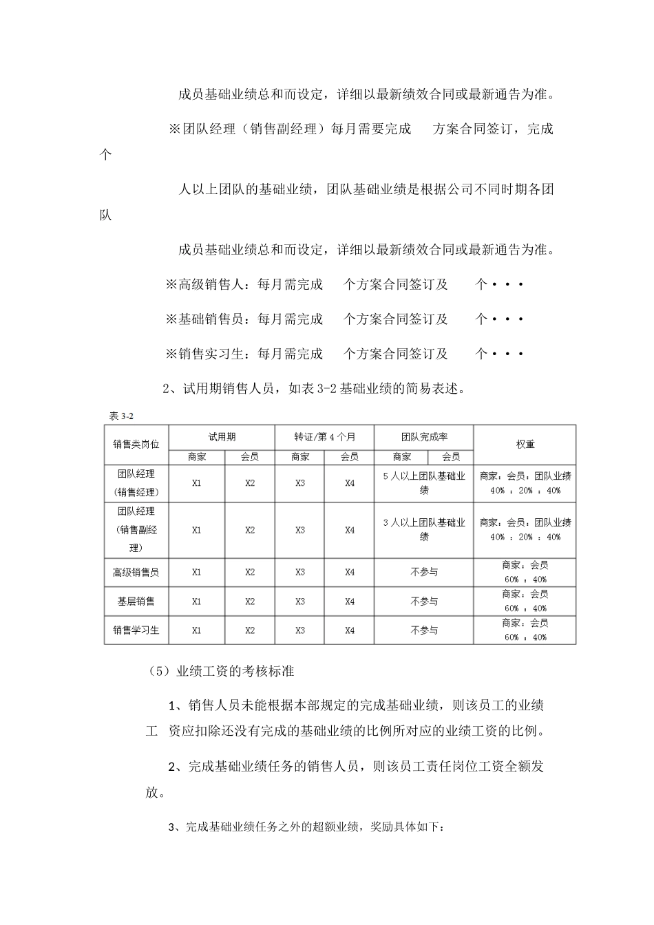 销售薪酬管理制度 _第3页