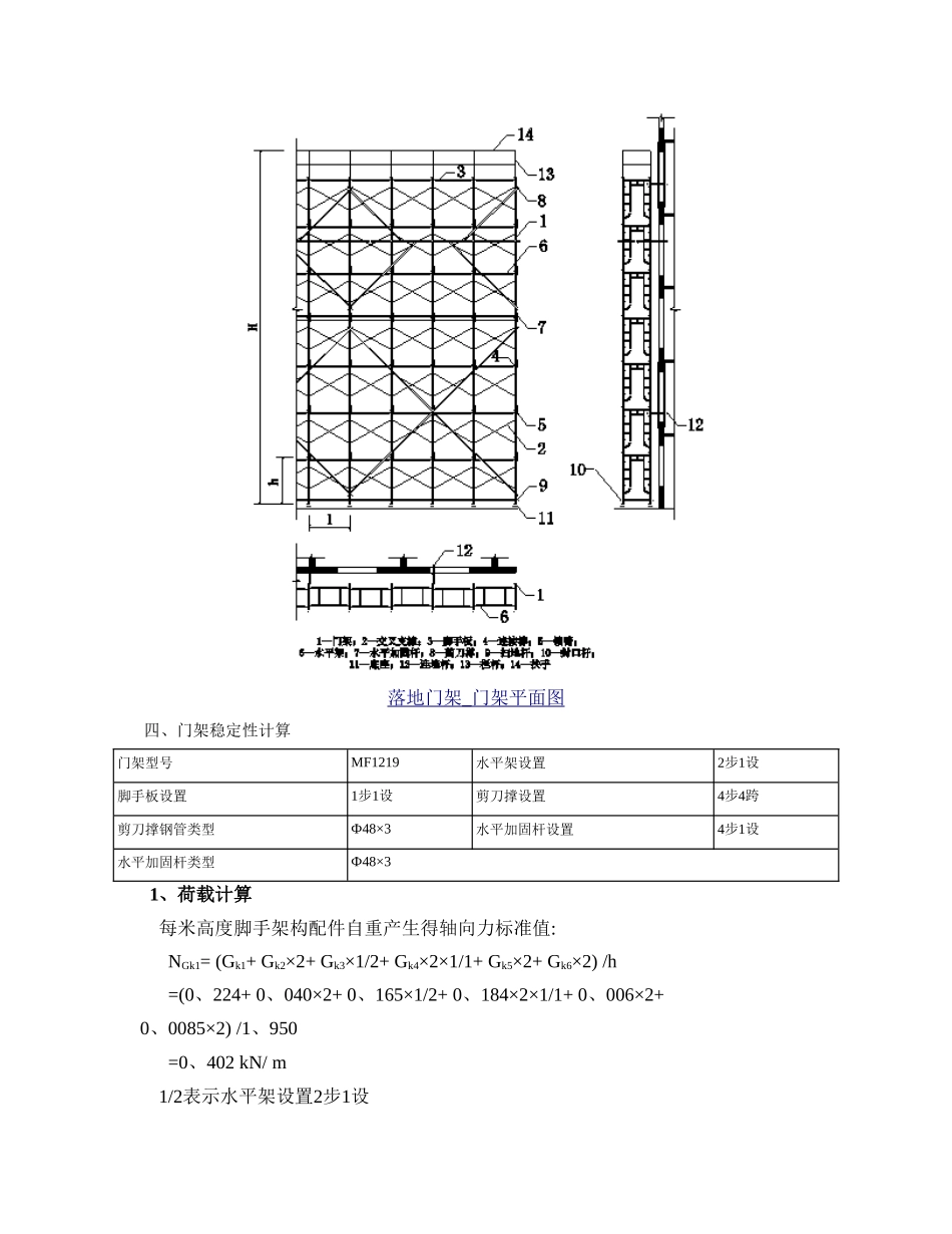 门式脚手架计算书_第3页