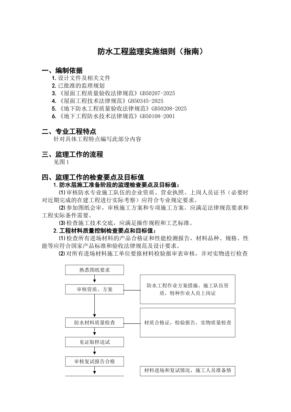 防水工程监理实施细则（指南）_第1页