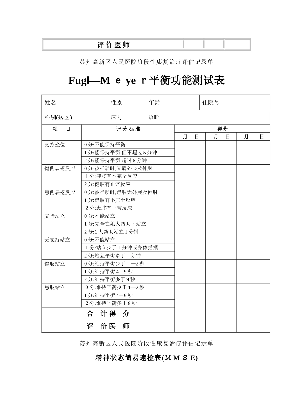阶段性康复治疗评估记录单_第2页
