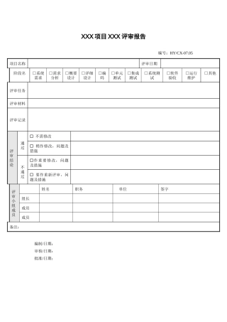 附录8-软件评审报告