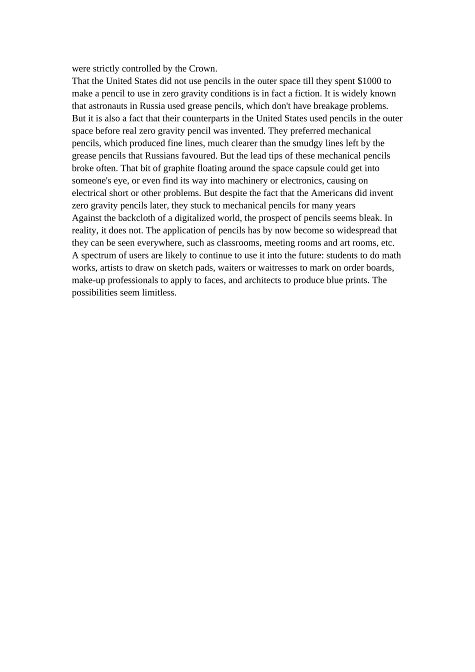 雅思备考练习提升-The History of Pencil更新_第2页