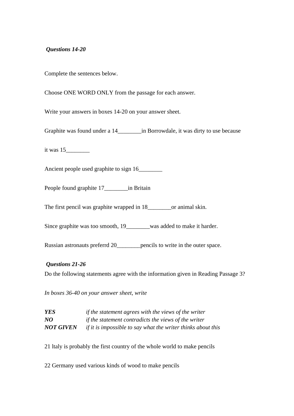 雅思备考练习提升-The History of Pencil更新_第3页