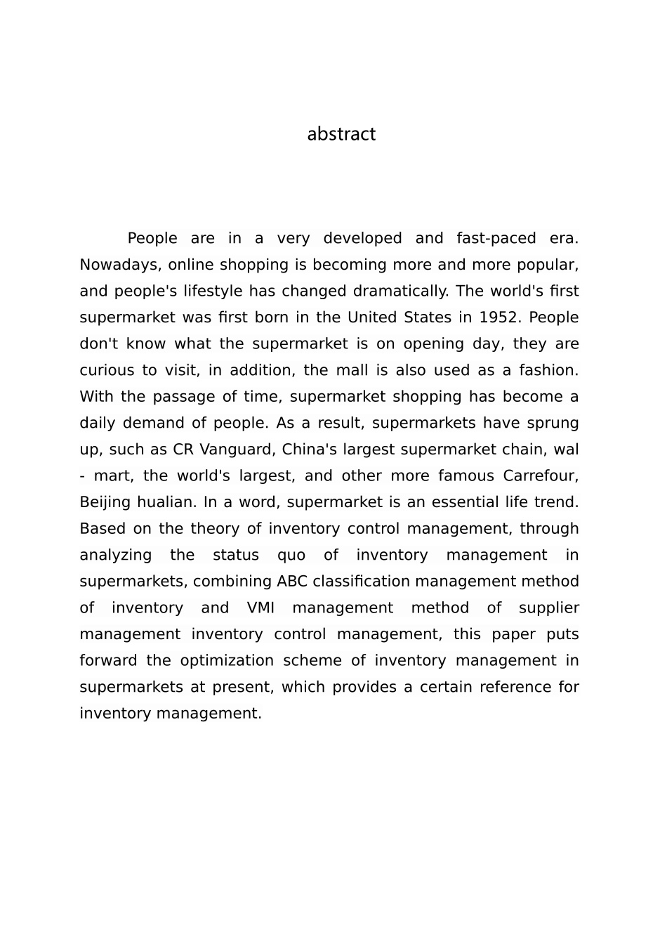 佛山好好多超市库存管理优化方案设计和实现  物流管理专业_第2页