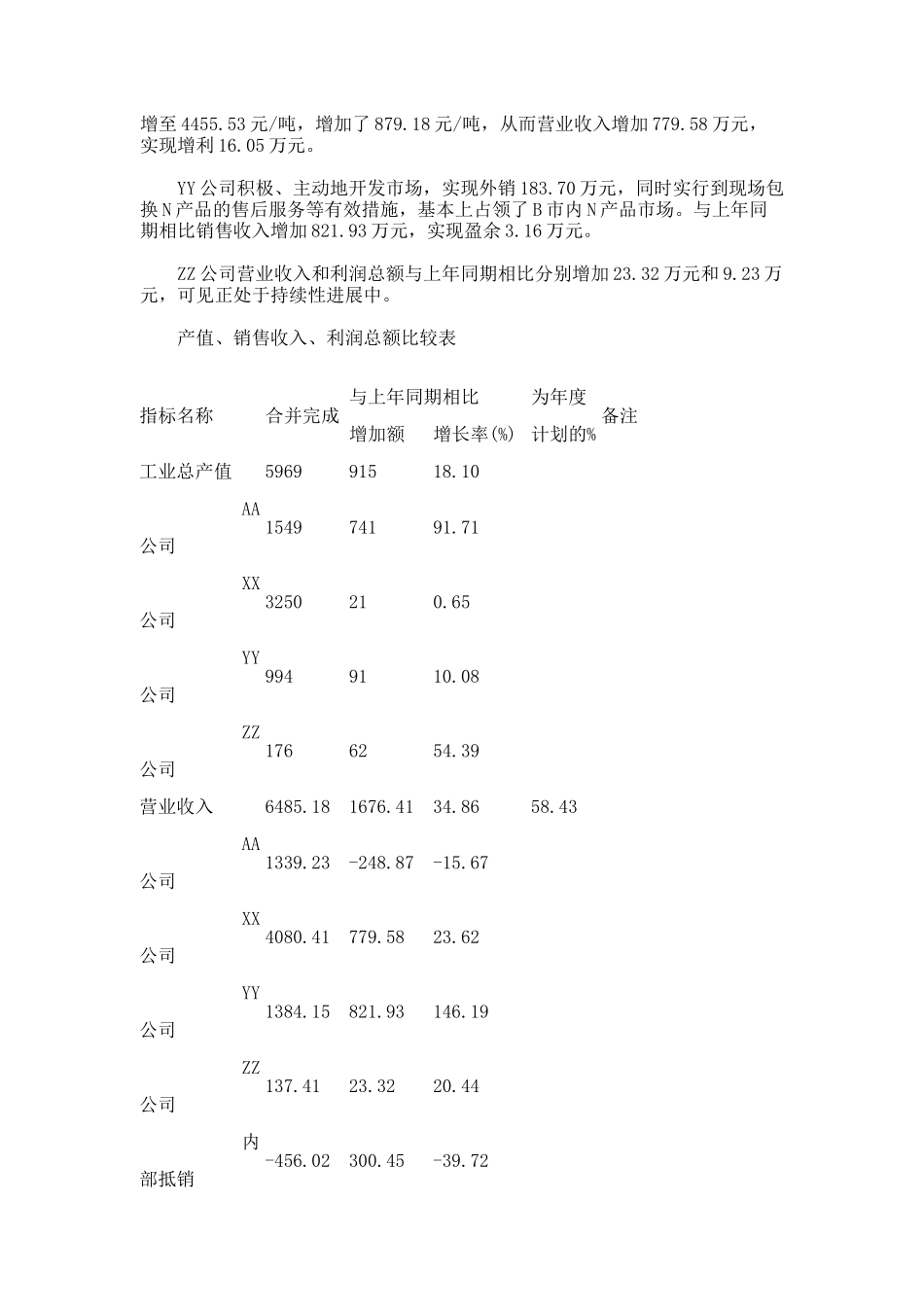 集团公司上半年度财务分析报告_第2页