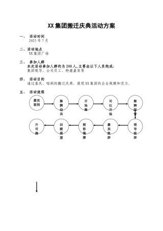 集团公司乔迁庆典活动方案