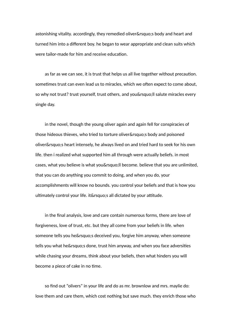 雾都孤儿英文读后感_第3页