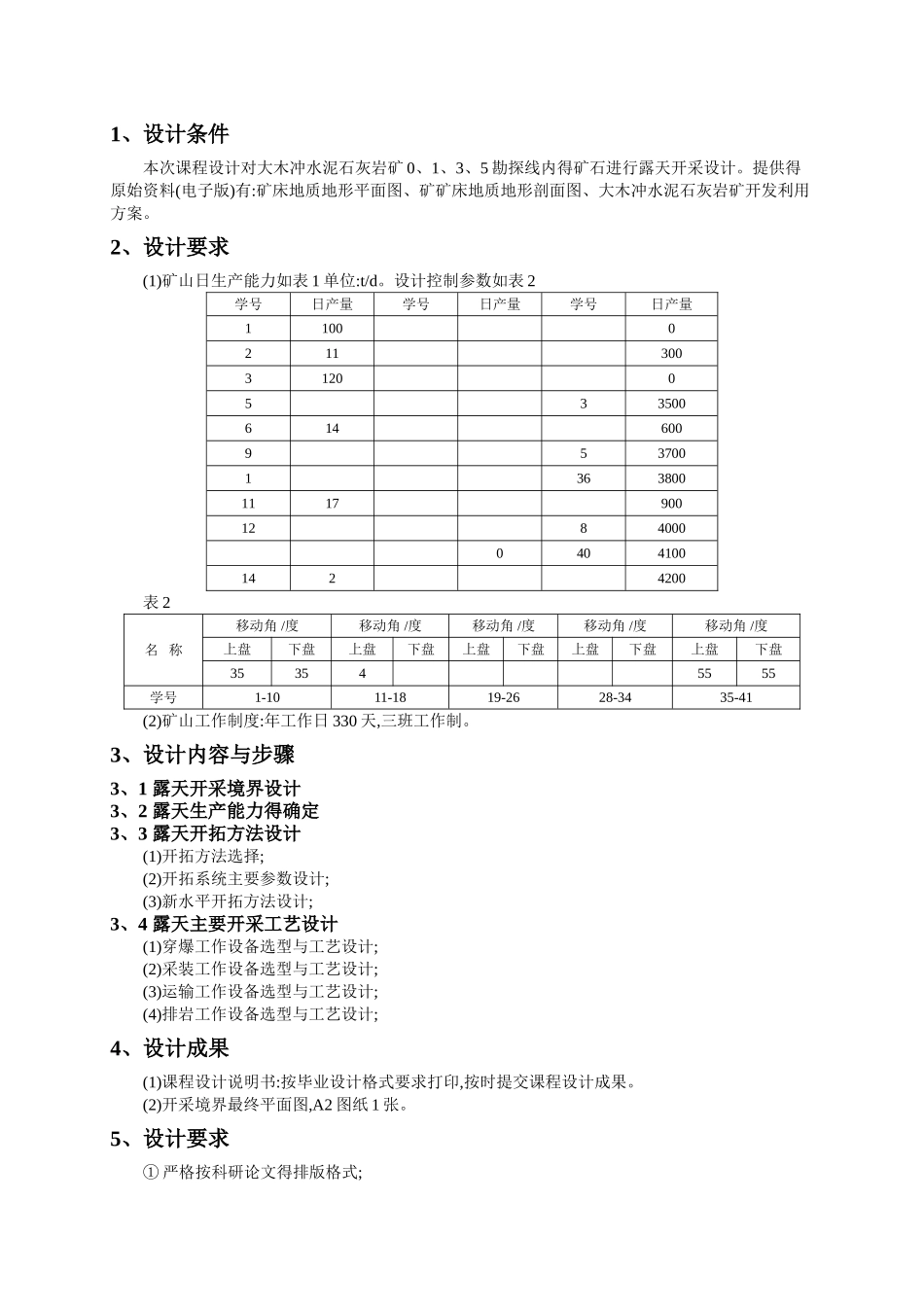 露天矿山开采设计_第2页
