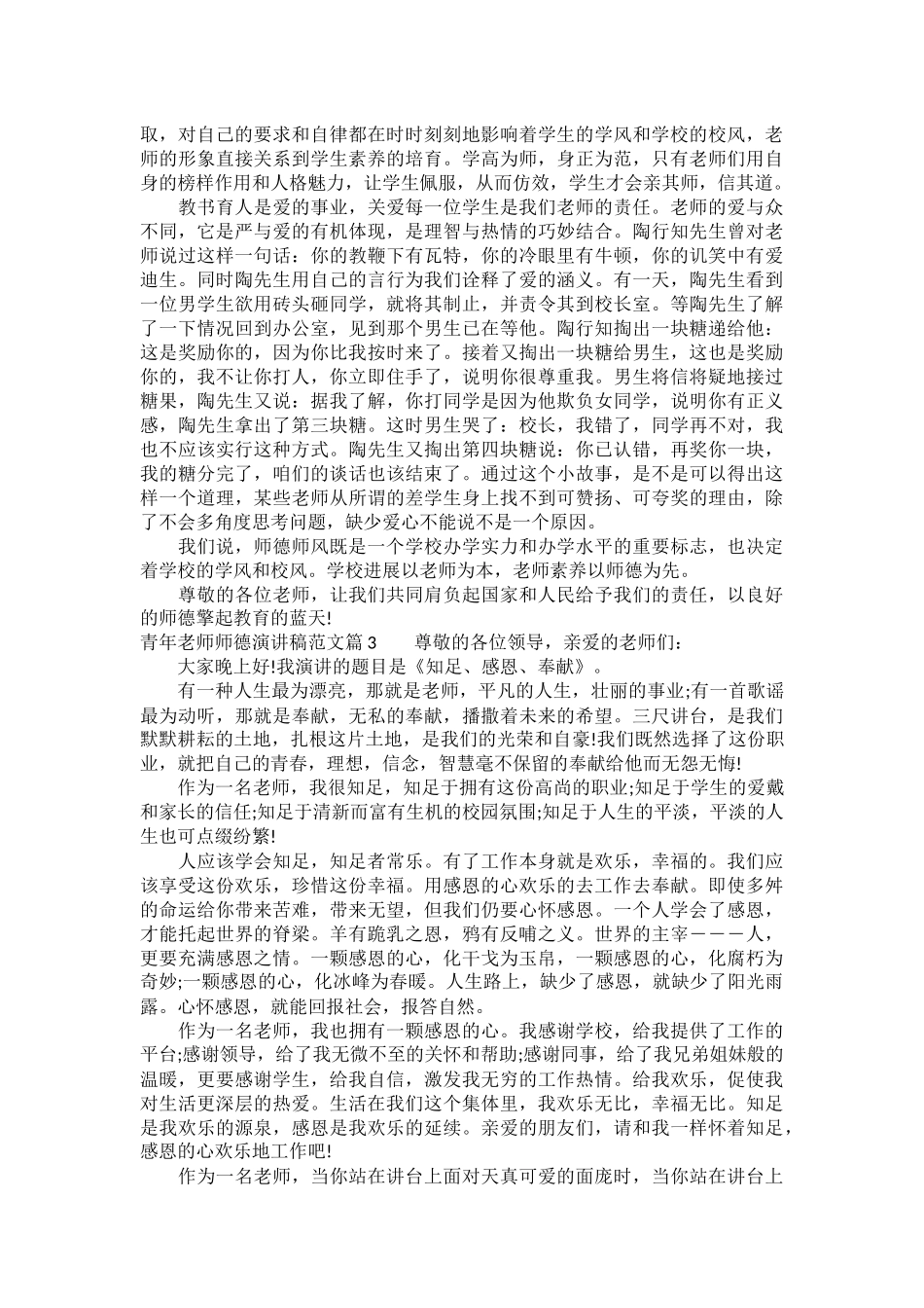 青年教师师德演讲稿范文_第3页