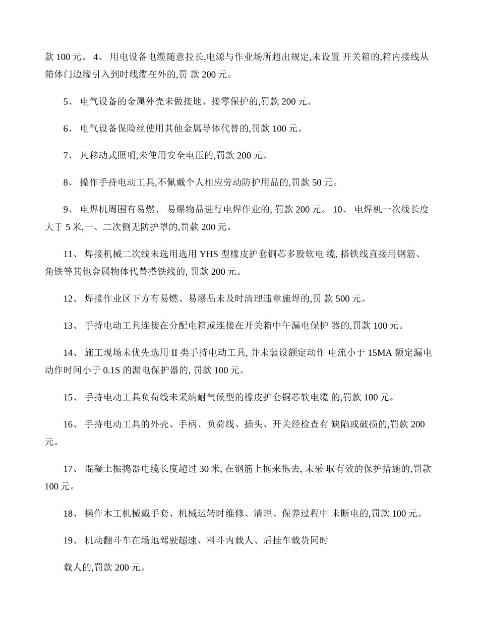 项目安全生产奖惩制度_第2页