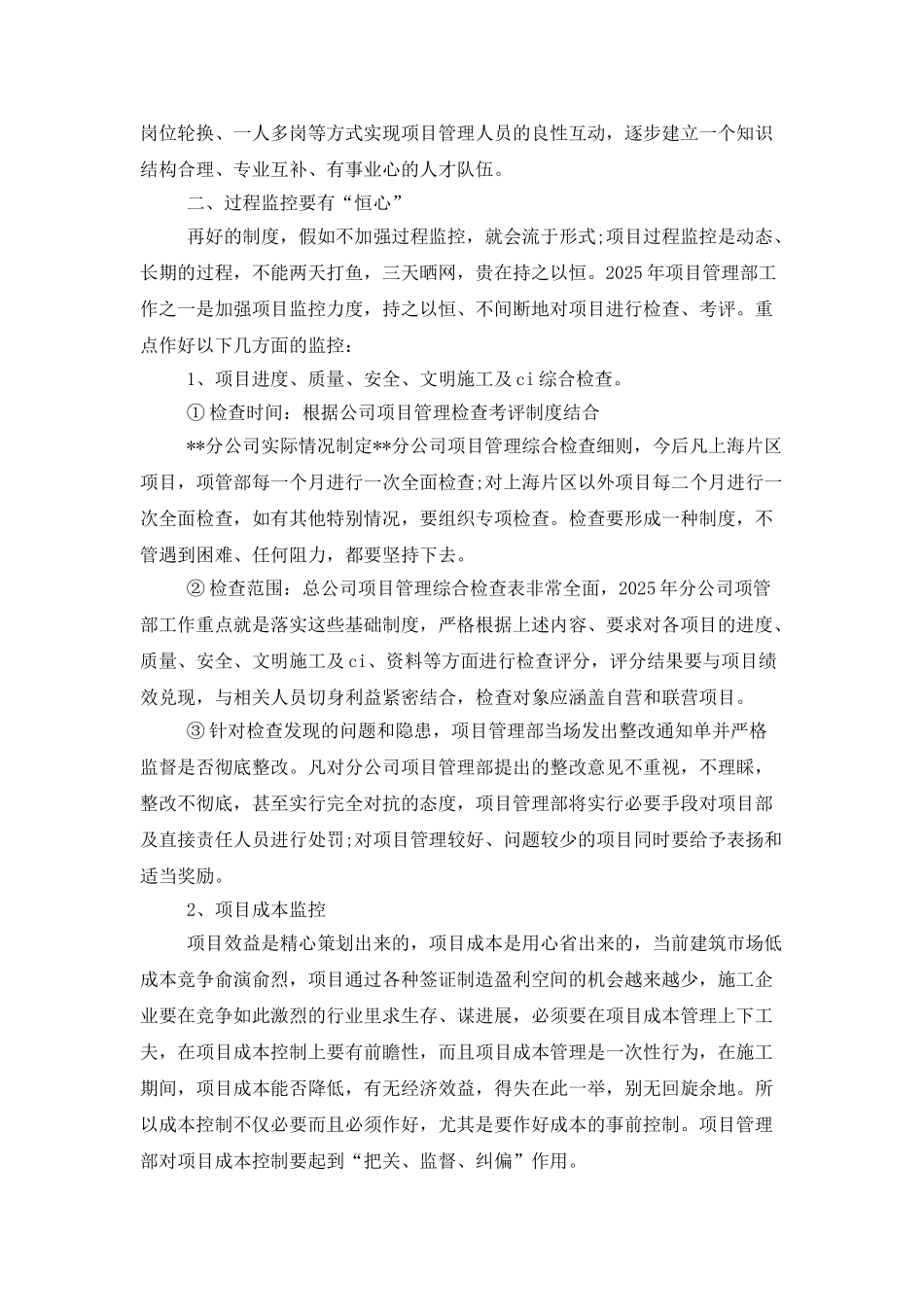 项目年度工作总结参照_第3页