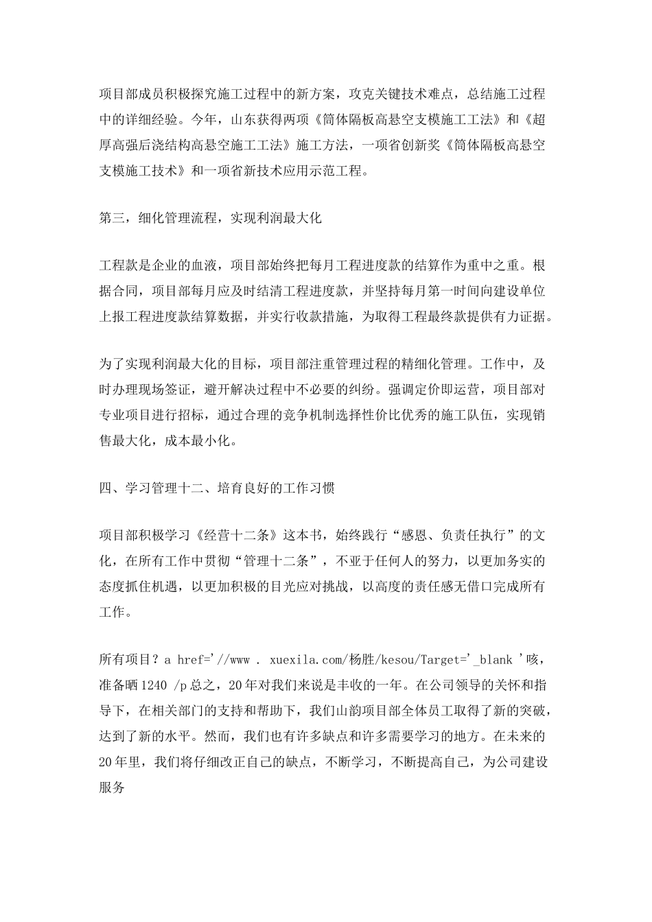 项目月度工作总结_第2页