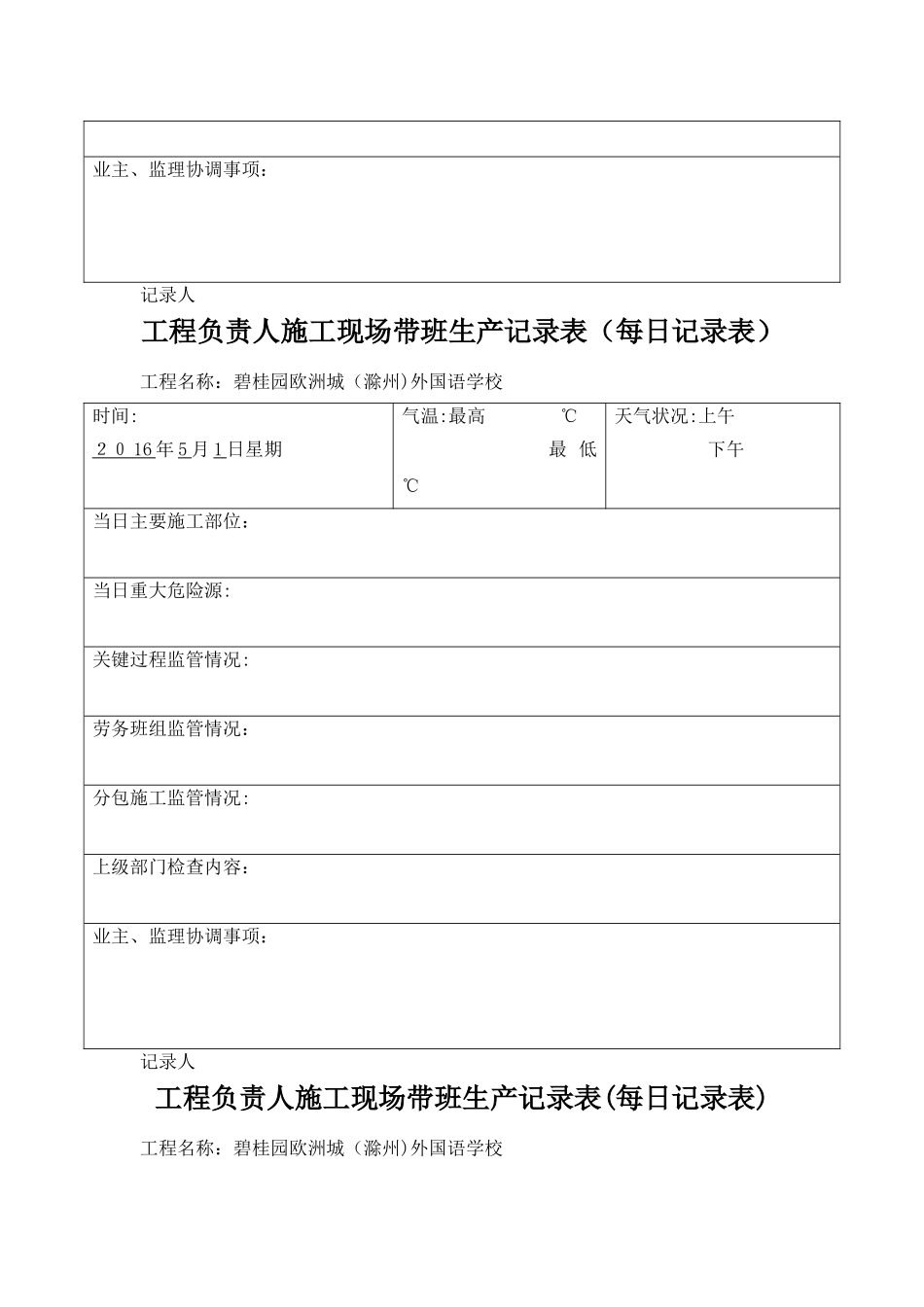 项目经理带班工作记录_第3页