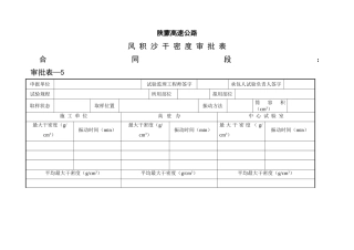 风积沙干密度审批表