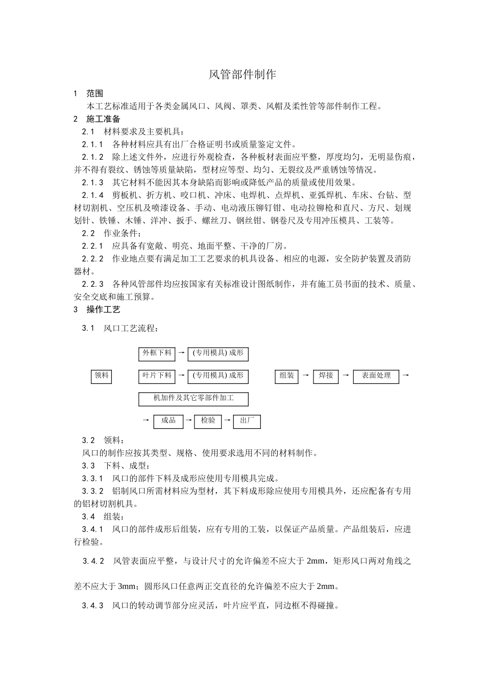 风管部件制作工艺_第1页