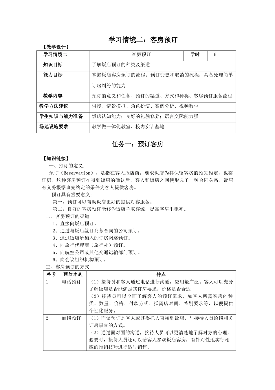 饭店前厅客房服务与管理电子教案2_第1页