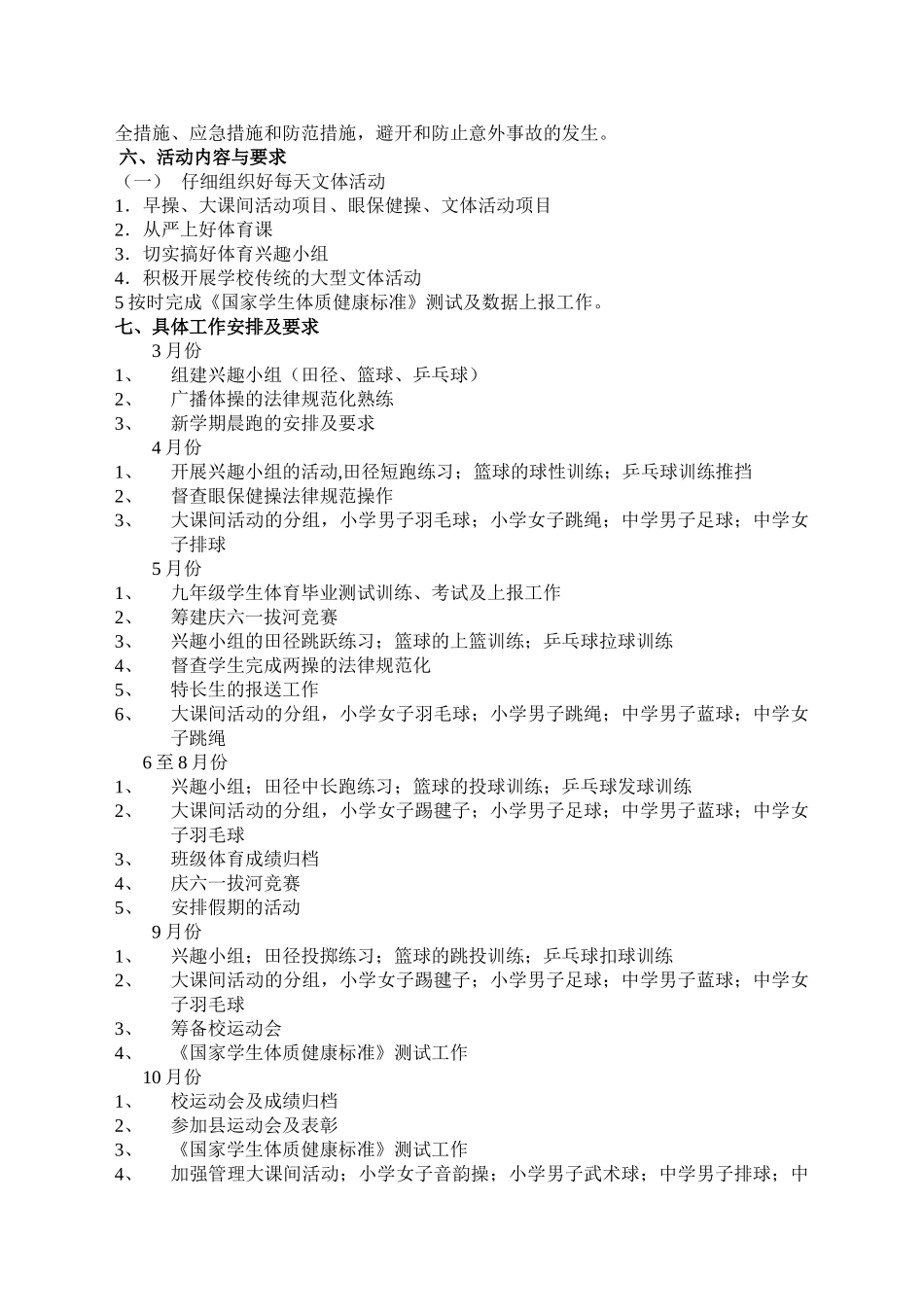 马桥镇马桥学校阳光体育云运动实施方案_第3页