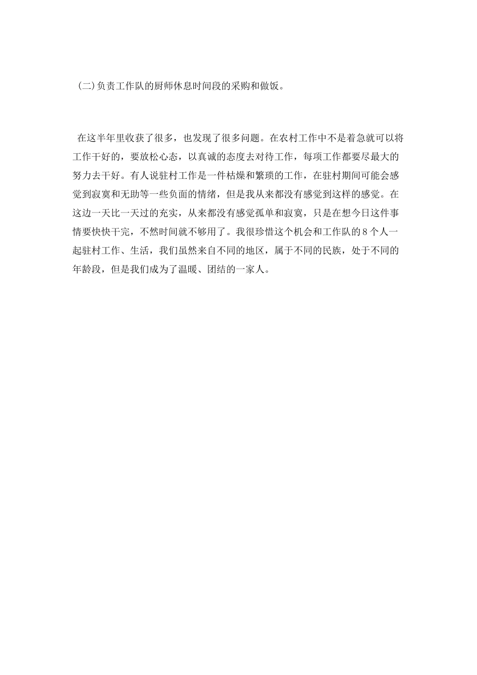 驻村工作队员半年工作总结_第3页