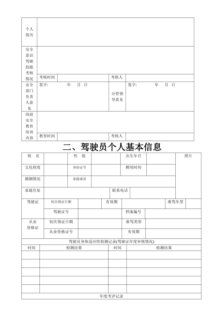 驾驶员安全信息档案表_第2页