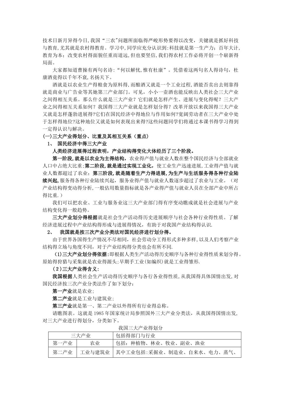 高一政治农业是国民经济的基础;工业是国民经济的主导人教版知识精讲_第2页