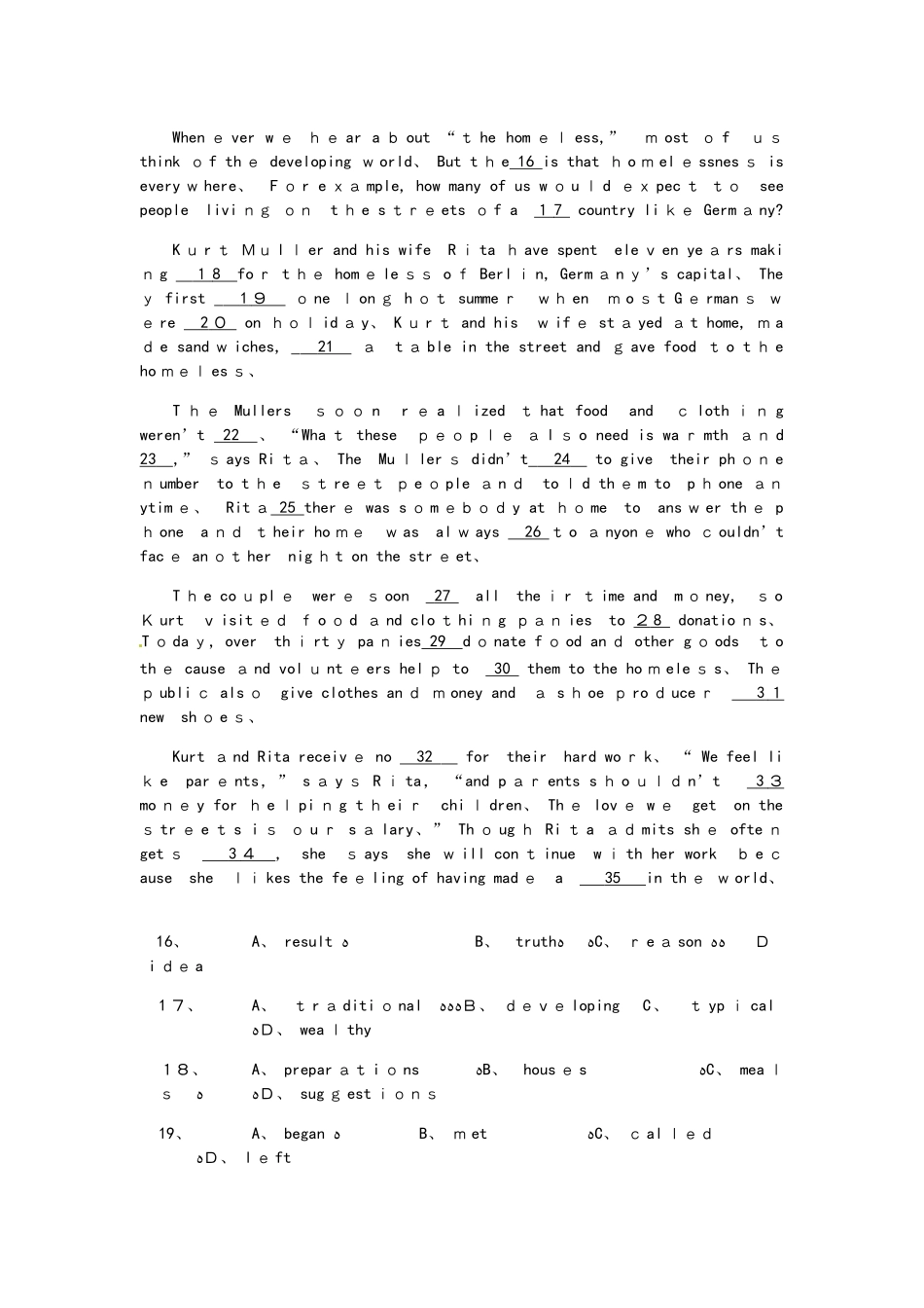 高一英语外研社版必修二Modules14练习题_第3页
