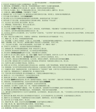 高中常见成语辨析