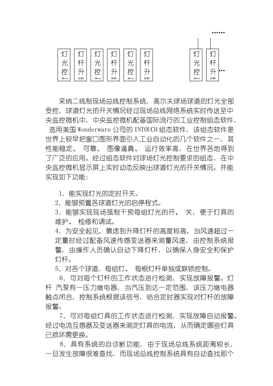高尓夫球场灯光自动化控制系统说明模板_第3页