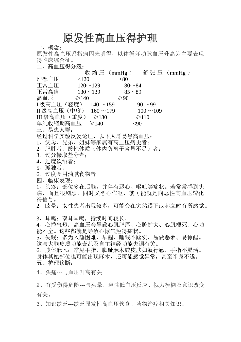 高血压护理诊断_第1页